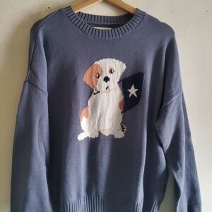 Hollister Navy Blue Sweater Women's Size Medium.